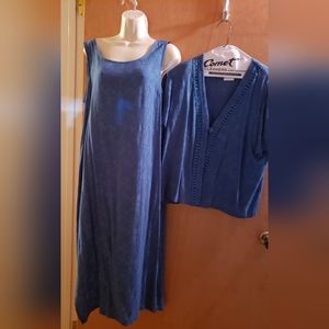 2 piece dress by Karin Stevens size 12P (309)